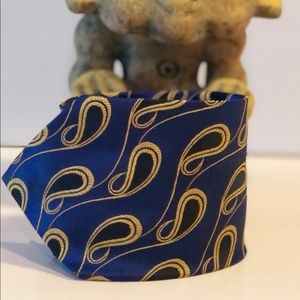 V2 By Versace Blue Emblem Silk Necktie 👍👍Great